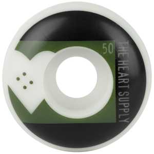 The Heart Supply Even Skateboard Wheels - Hunter Green 50mm