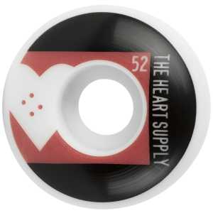 The Heart Supply Even Skateboard Wheels - Red 52mm