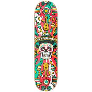 Hydroponic Mexican Skull 2.0 Skateboard Deck - Red 8.5"