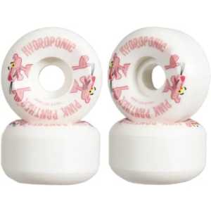 Hydroponic x Pink Panther 100A Skateboard Wheels - White 55mm
