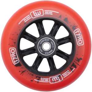 Longway Tyro Nylon 100mm Scooter Wheel - Red/Black Flame