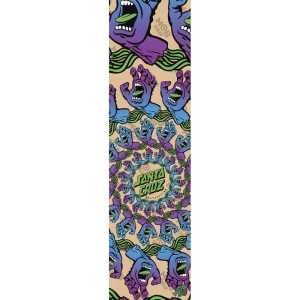 MOB x Santa Cruz Skateboard Grip Tape - Clear Santa Cruz Mandala Hand