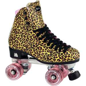 Moxi Ivy Jungle Quad Roller Skates - Leopard/Pink