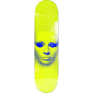 Opera Face Skateboard Deck - Holographic Yellow 8.5"