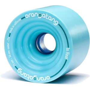 Orangatang In Heat 75mm Longboard Wheels - Blue 77a (Pack of 4)