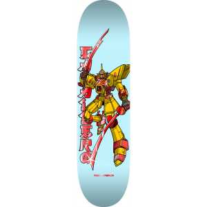 Powell Peralta Caballero Gundam Skateboard Deck - Light Blue/Red Foil 8.5"