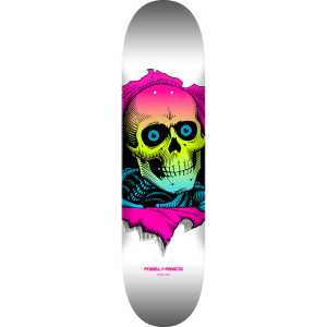 Powell Peralta Ripper Skateboard Deck - Lime Fade/White 8.5"