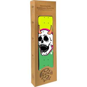 Push Skull Horns Complete Skateboard Kit - Lime Green 8"
