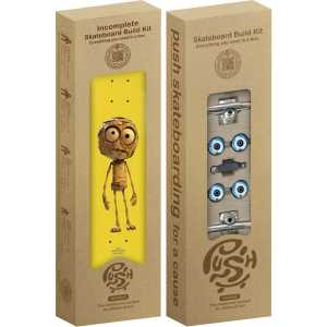 Push Plywood Guy Complete Skateboard 7.25"