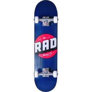 Rad Logo Progressive Complete Skateboard - Navy 8"