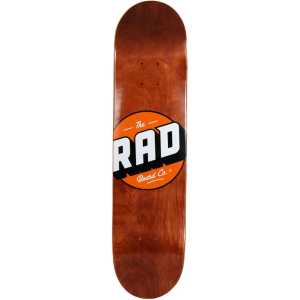 Rad Solid Logo Skateboard Deck - Vintage Maple 8"