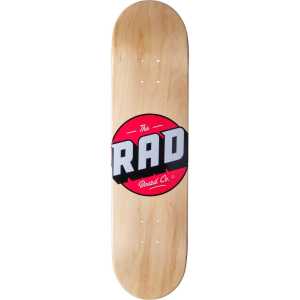 Rad Solid Logo Skateboard Deck - Wood 8"