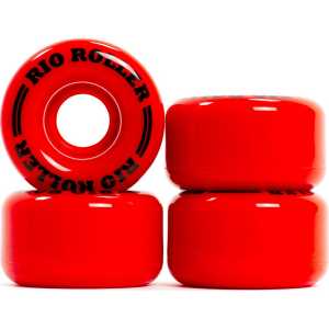 Rio Roller Quad Skate Coaster Wheels - 58mm - Red