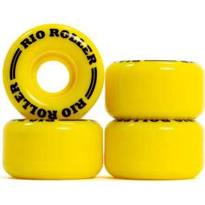 Rio Roller Quad Skate Coaster Wheels - 58mm - Yellow