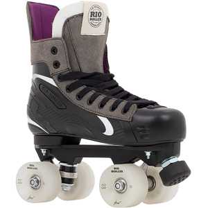 Rio Roller Flow Hockey Quad Roller Skates - Black