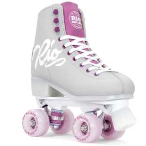 Rio Roller Script Quad Roller Skates - Grey/Purple