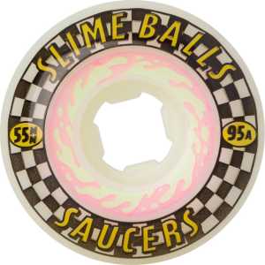 Santa Cruz Saucers 95a Skateboard Wheels - Multi - Multi 55mm