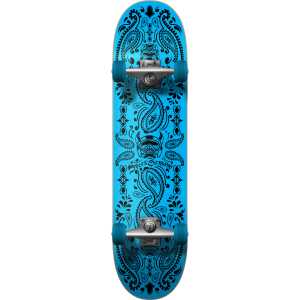 Speed Demons Bandana Complete Skateboard - Blue/Black 8.5"