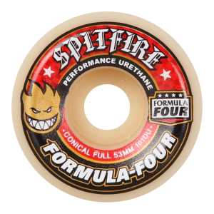 Spitfire Formula Four Conical Full 101D Skateboard Wheels - Red 53mm