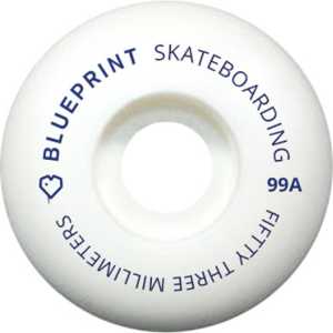 Blueprint Mini Heart Skateboard Wheels - Navy 53mm