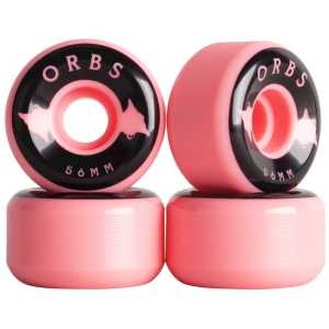 Welcome Orbs Specters Solid Conical 99a Skateboard Wheels - Coral 56mm