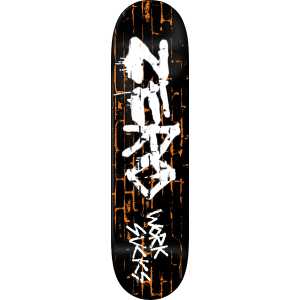Zero Work Sucks 30 Year Reissue Skateboard Deck - Black/White/Orange 8.5"