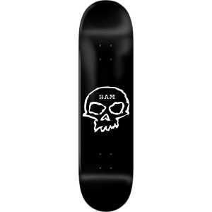 Zero x Bam Single Skull Skateboard Deck 8.5"