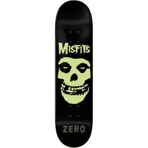 Zero x Misfits Fiend Skull Skateboard Deck - GITD 8.5"
