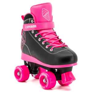 Cream Scoop Quad Roller Skates - Vivid (Black/Pink)
