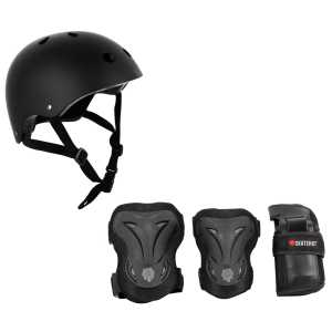 SkateHut Helmet & Pad Set Bundle