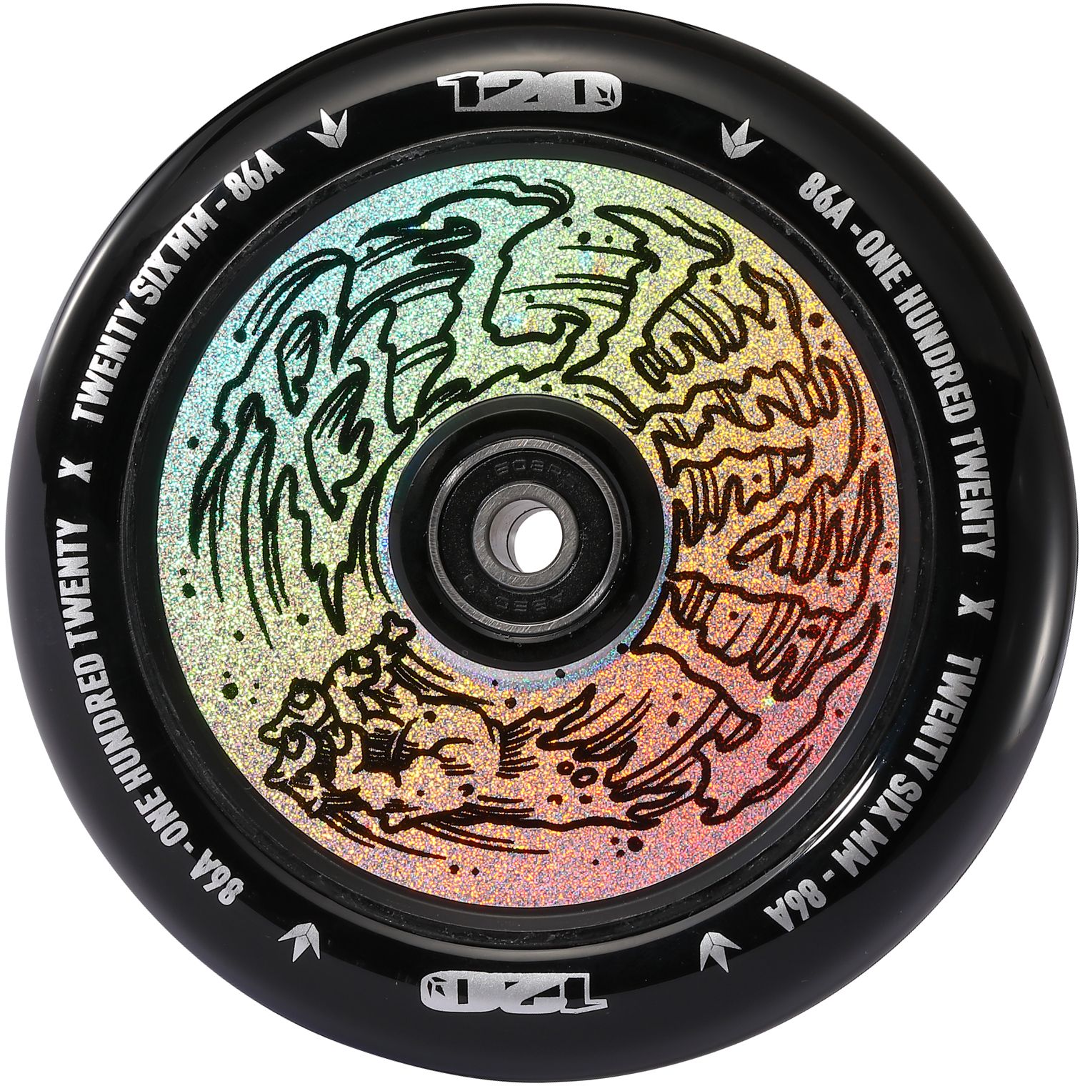 Blunt Hollow Core 120mm Scooter Wheel Silver/Galaxy Hologram