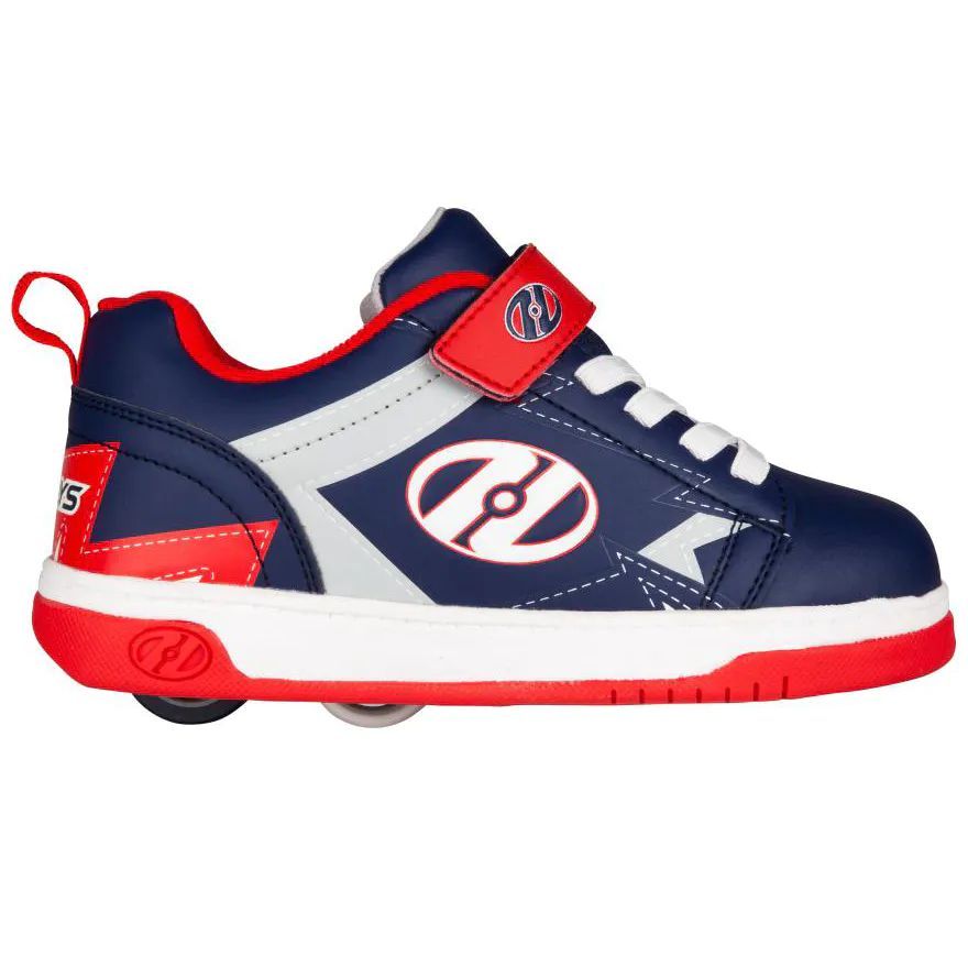 Heelys New Heelys Dual Up HX2 Kids Wheels Skating Unisex Shoes Navy/Red/Grey HE100832 