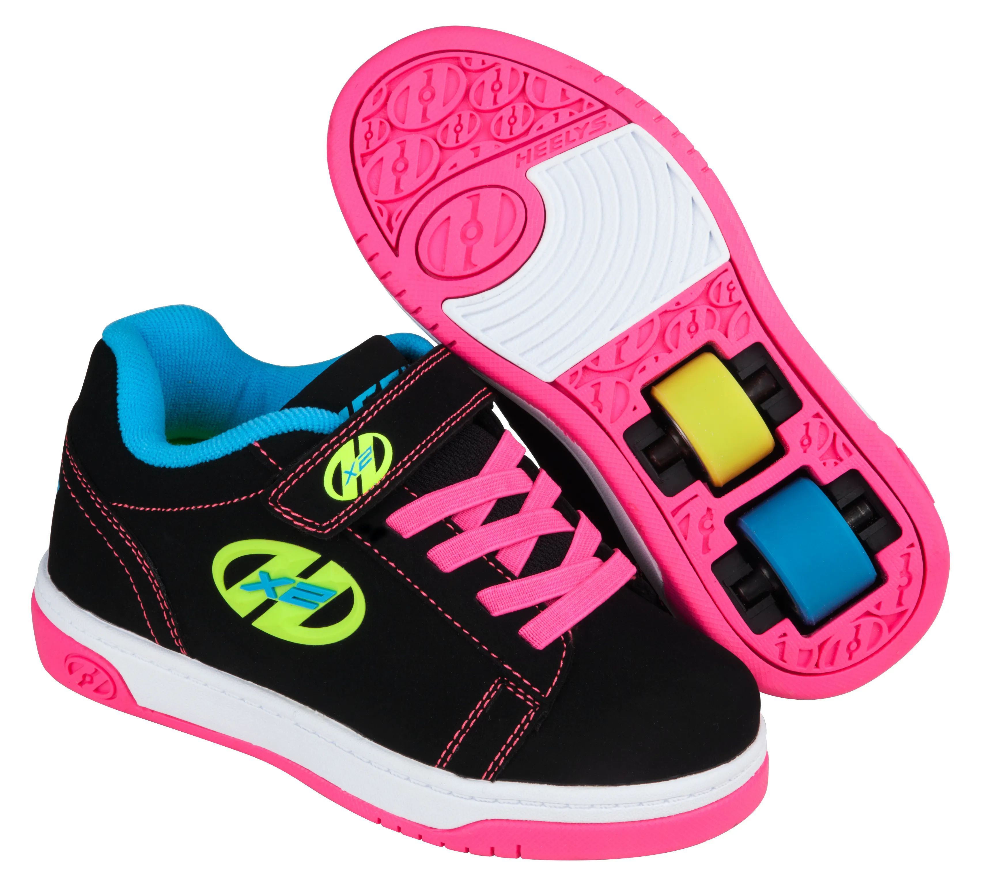 Heelys Dual Up X2 Kids Roller Skates Boys Wheels Trainers Shoes Unisex UK Sizes 