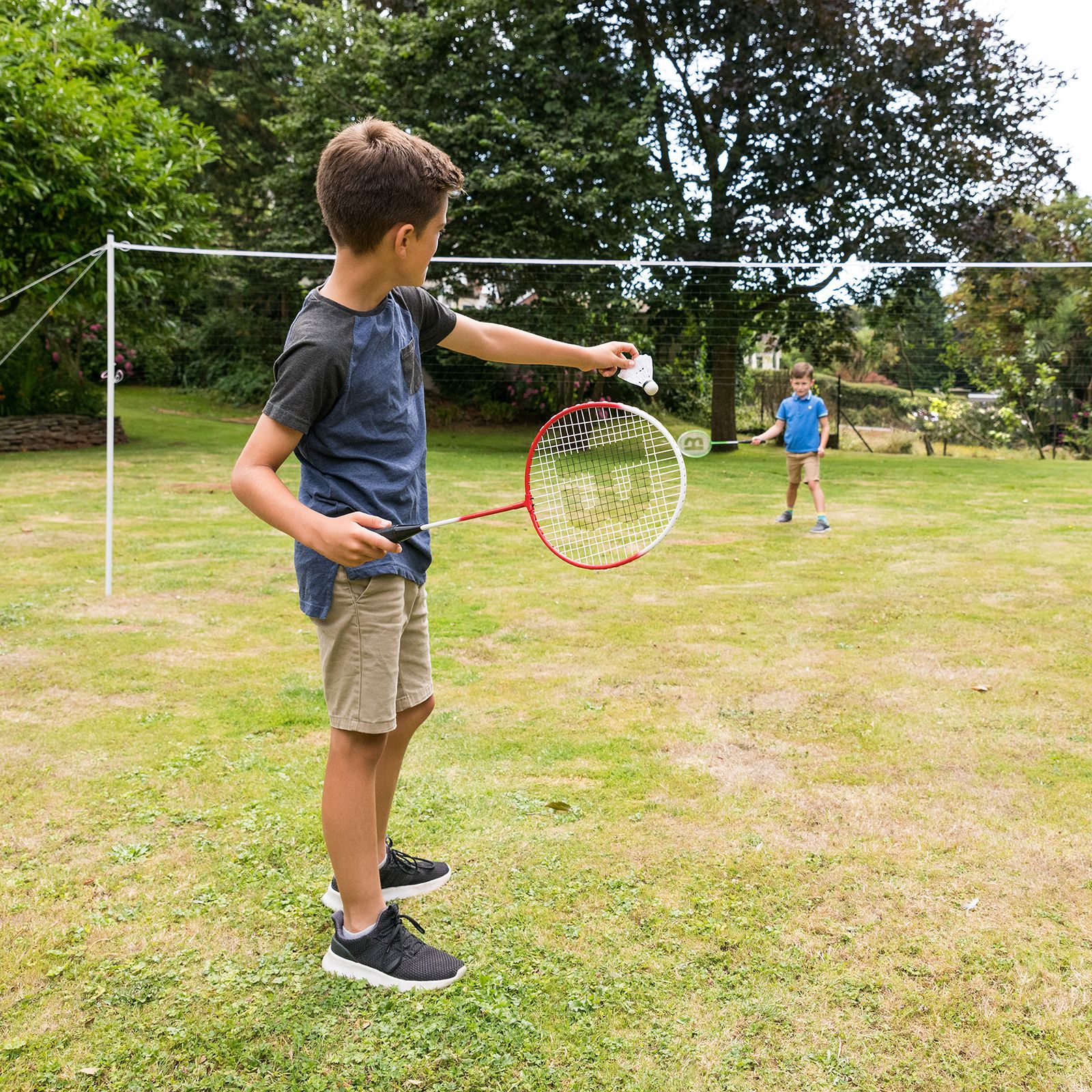 Details about   Tennis Badminton Set Garden Family Racket Play Fun Kid Outdoor Game Net Poles US 
