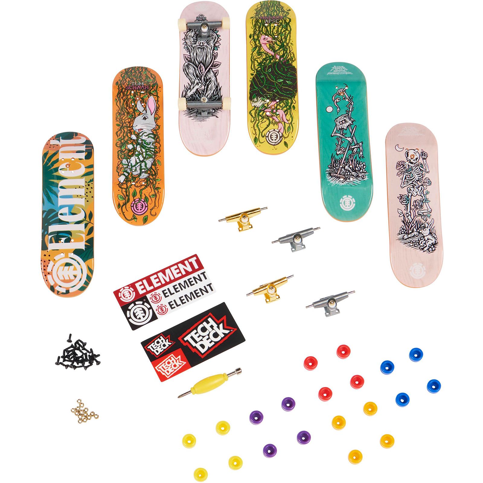 Mixed Lot 15 Tech Deck Mini Skateboard FingerBoards Accessories