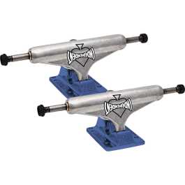 Independent Stage 11 Blue Steel 144トラック Independent Stage 11 Can't Be Beat Skateboard Trucks - Silver/Blue