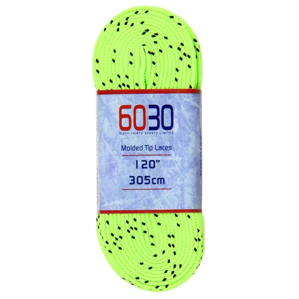 6030  Skate Laces Lime/Black-108&#039;&#039;