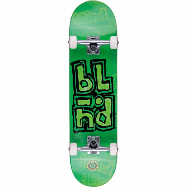 Blind OG Stacked Stamp Complete Skateboard - Green 8&quot;