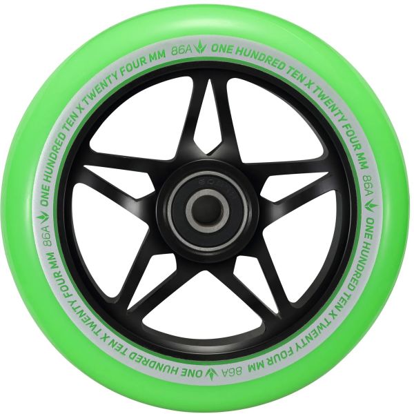 Blunt Envy S3 Scooter Wheel 110mm - Black/Green