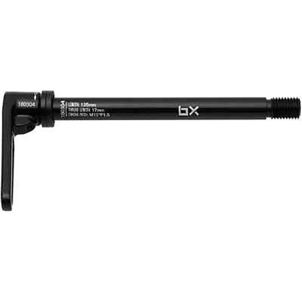 Brand-X Twist Lever Thru Axle - Black 12mm (142/166/17/M12*P1)