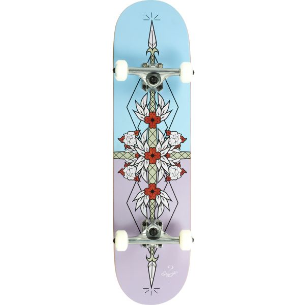 Enuff Flash Complete Skateboard - Purple/Blue 8&#039;&#039;