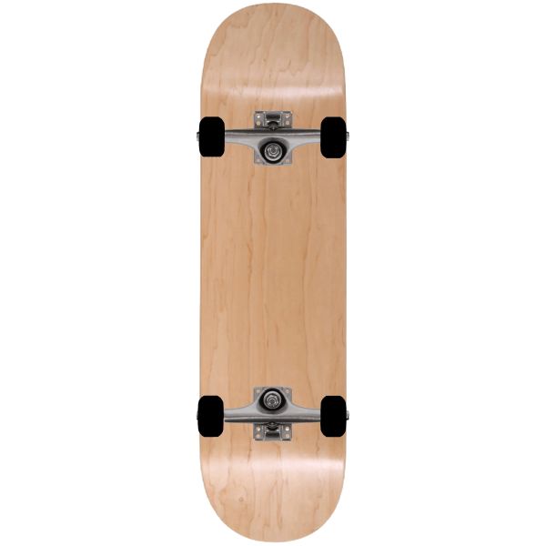 Enuff Classic Custom Skateboard - Natural/Black/Red 8&#039;&#039;