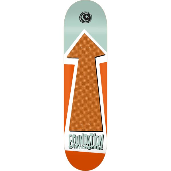 Foundation Arrow Skateboard Deck - Mint 8&quot;