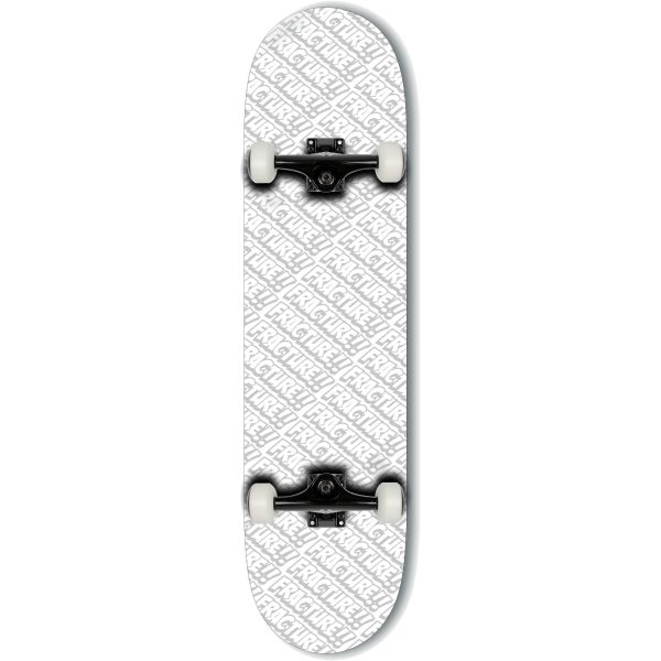 Fracture All Over Comic Complete Skateboard - White 8&#039;&#039;