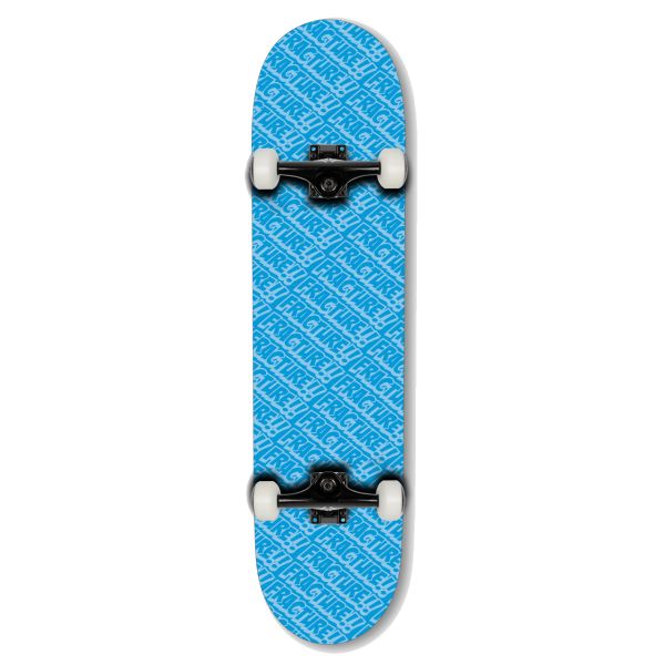 Fracture All Over Comic Complete Skateboard - Blue 7.75&#039;&#039;