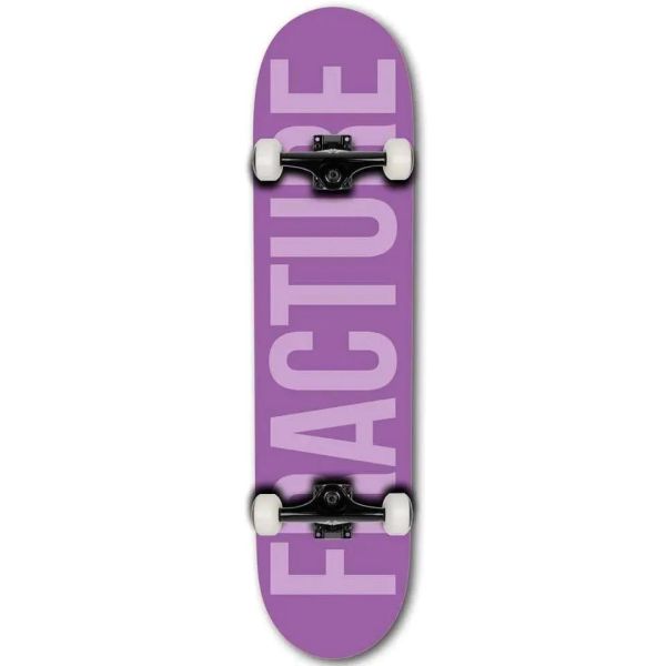 Fracture Fade Complete Skateboard - Purple 7.75&#039;&#039;