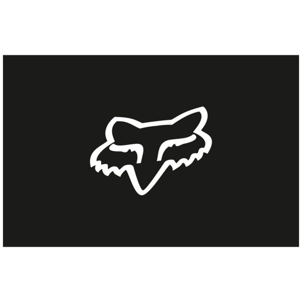 Fox Head Sticker - Black 7&quot;