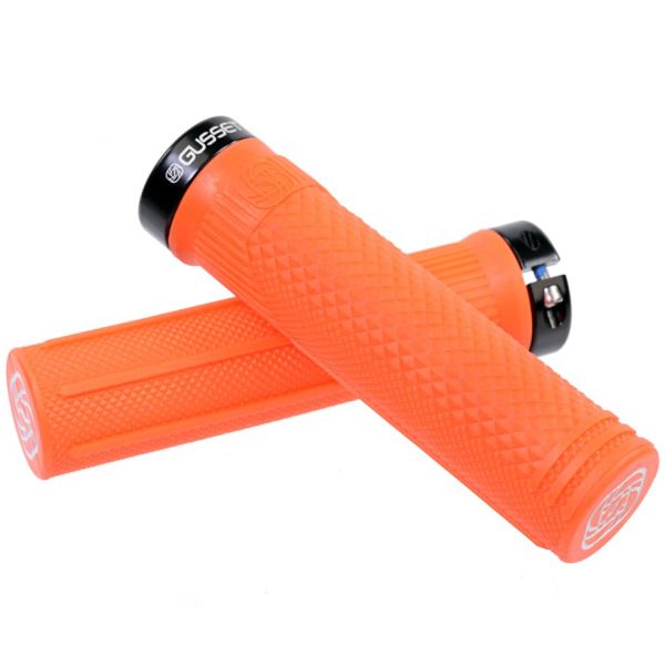 Gusset S2 Lock on Scooter Grips - Fluro Orange