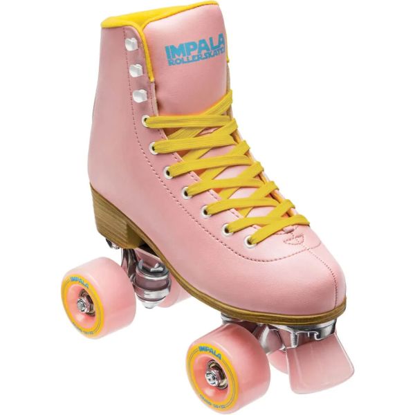 Impala Quad Roller Skates - Pink/Yellow