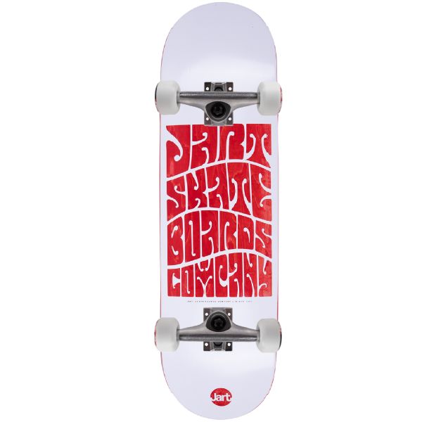 Jart Woodstock Custom Skateboard - White/Red 8.375&quot;
